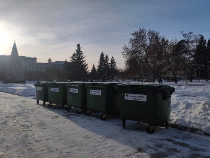 В два раза чаще будут вывозить мусор в новогодние праздники в Новосибирске