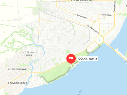 На «Яндекс.Картах» появилась Обская тропа