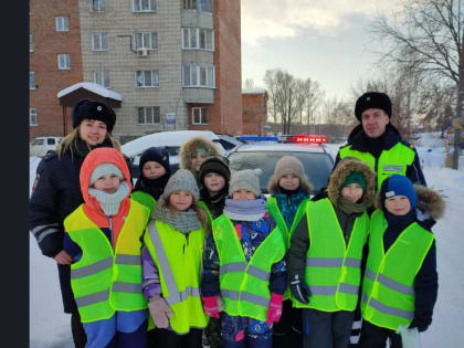 Школьники Бердска напомнили водителям правила дорожного движения