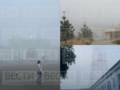 Густой туман окутал Новосибирск