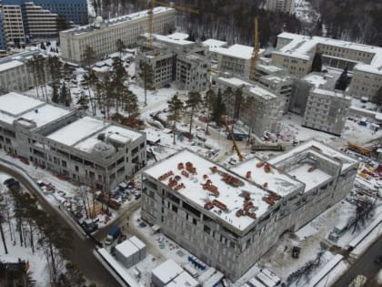 Возведены каркасы зданий первой очереди кампуса НГУ