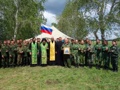 Открытие православного военно-патриотического детского лагеря  Застава-22