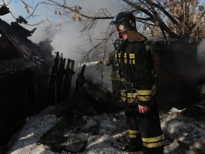 Мужчина получил ожоги в ночном пожаре на дачах в Новосибирске