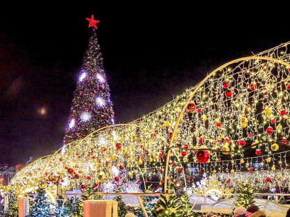 Губернатор Андрей Травников оценил новогоднюю иллюминацию Новосибирска