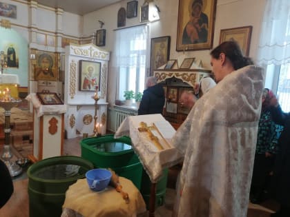 Празднования Крещения, в храме во имя Святителя Николая р.п. Ордынское