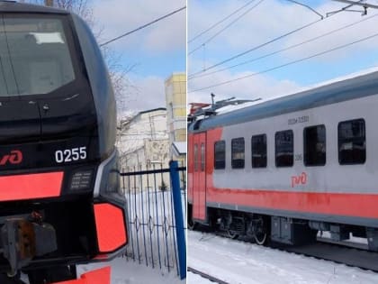 Две новые электрички с кондиционерами приехали в Новосибирск