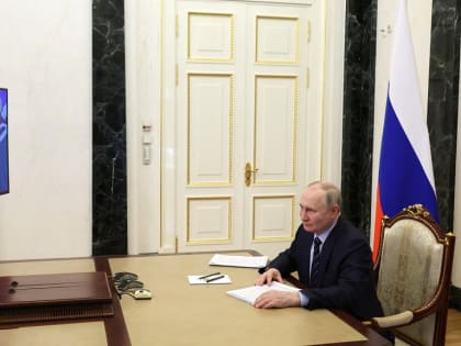 Путин провел онлайн-встречу с новосибирским губернатором Травниковым