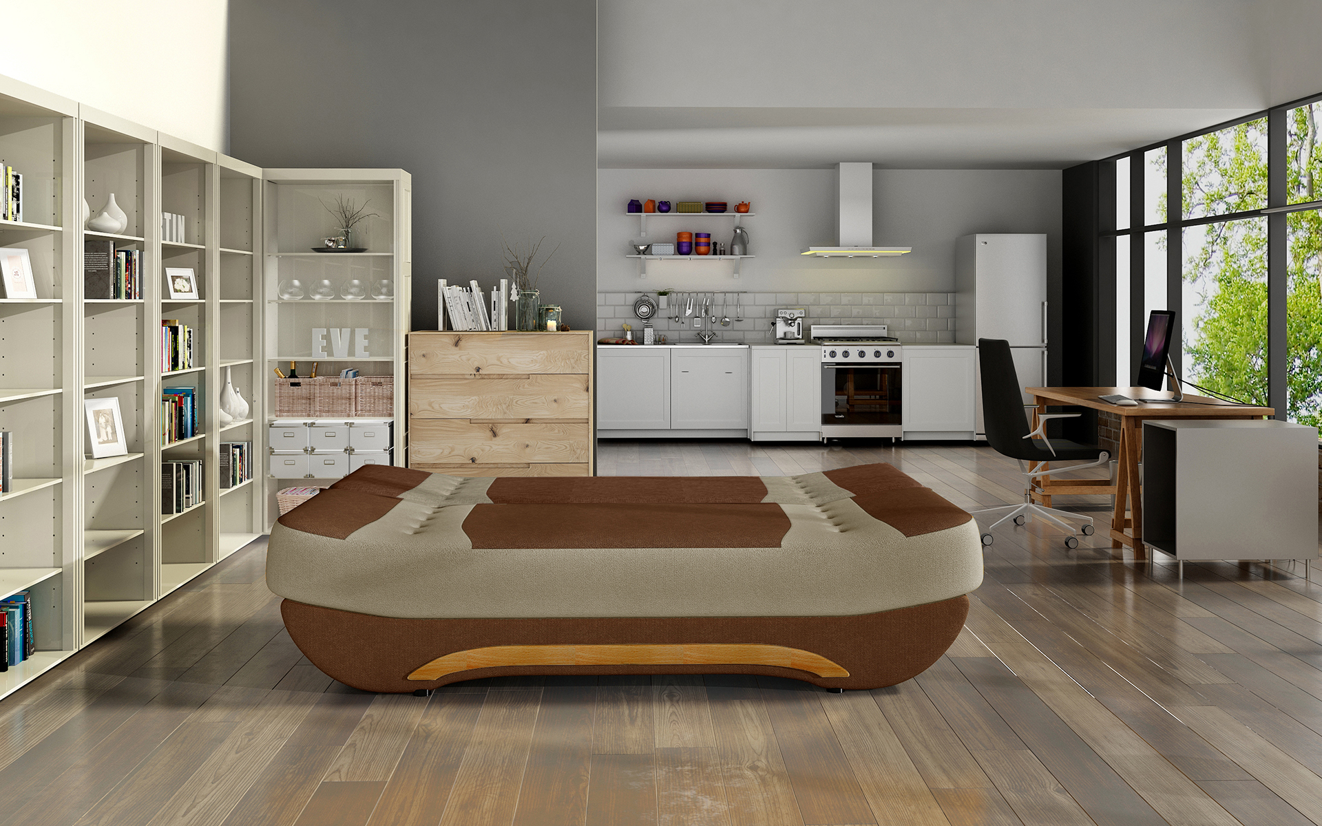 Rozkládací pohovka EWA II (různé varianty)