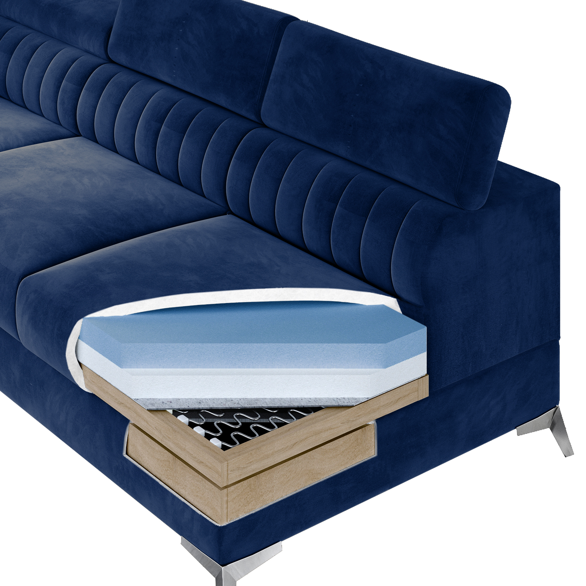 Rohová sedací souprava LAURENCE Paros 02 (pravé provedení)