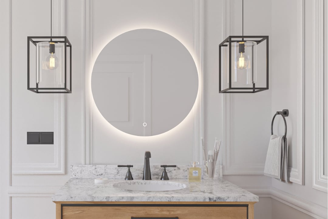  Mirrors with lighting