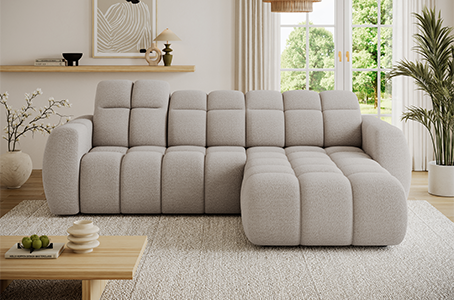 Fanito – corner sofa with electric seat extension
