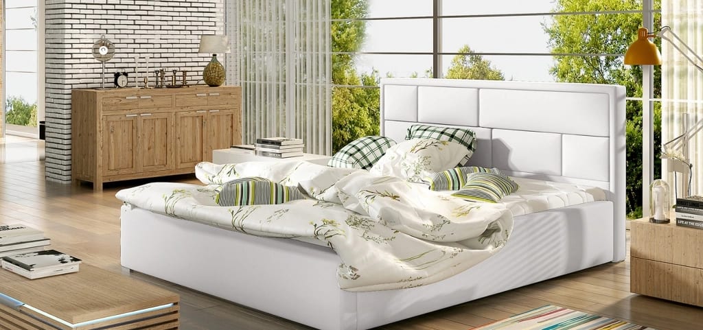 Latina Upholstered Bed With Container 200x200 cm