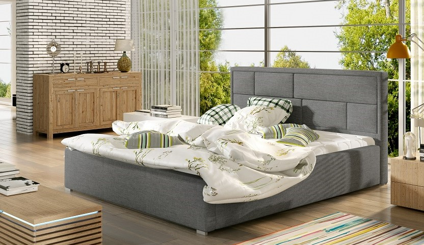 Latina Upholstered Bed With Container 200x200 cm