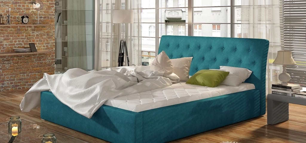 Łóżko tapicerowane z pojemnikiem Milano 160x200cm