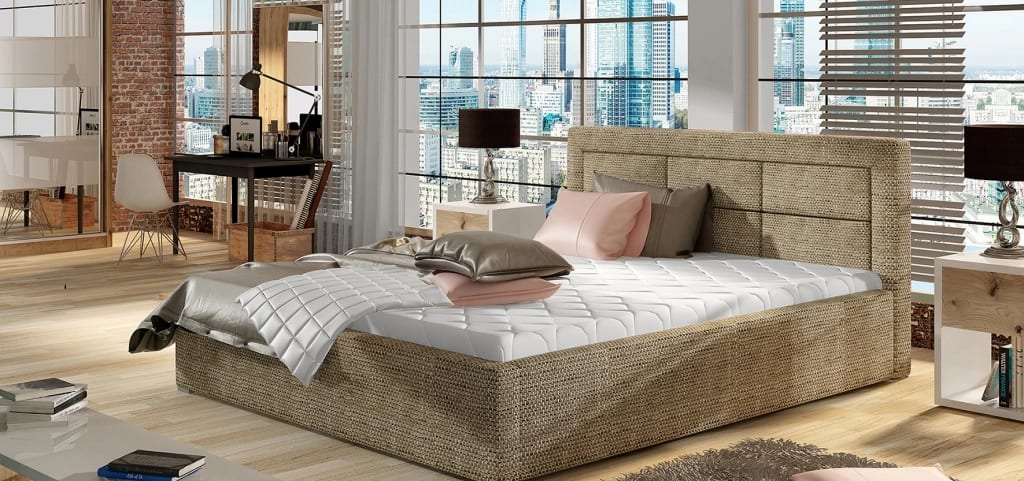 Rosano Upholstered Bed With Container 160x200 cm