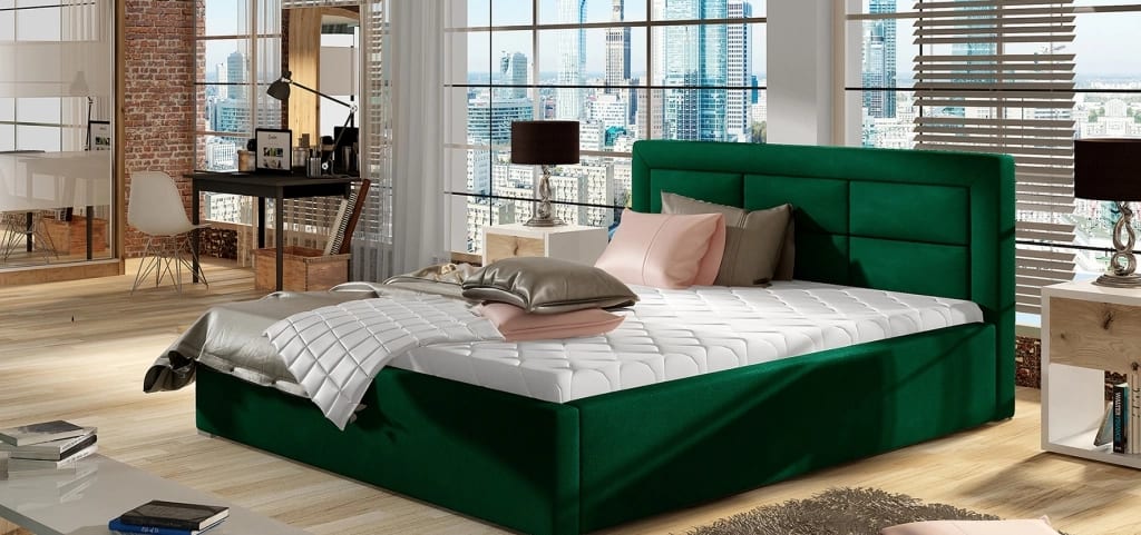 Rosano Upholstered Bed With Container 140x200 cm