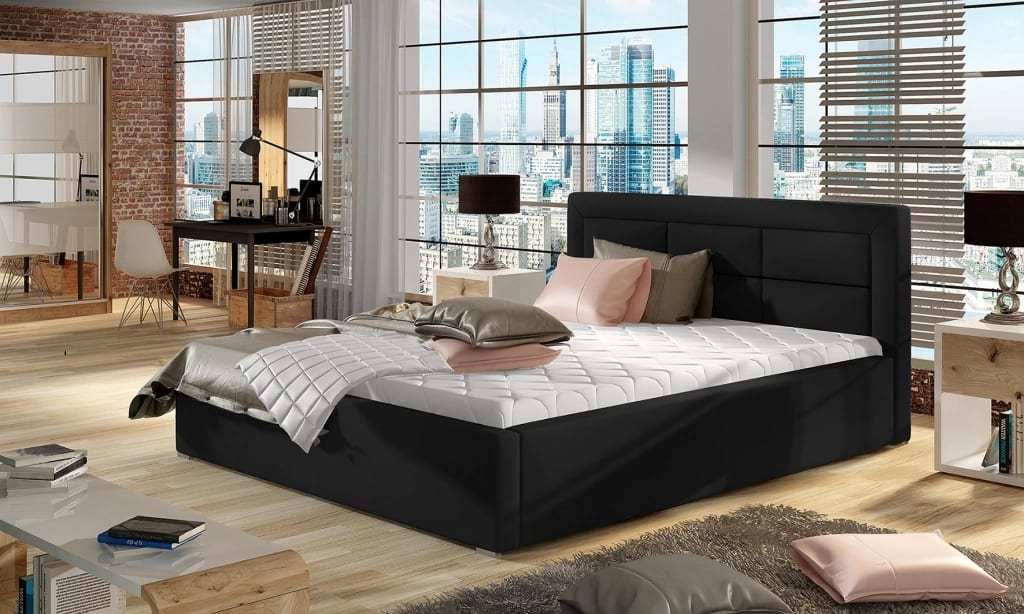 Rosano Upholstered Bed With Container 200x200 cm