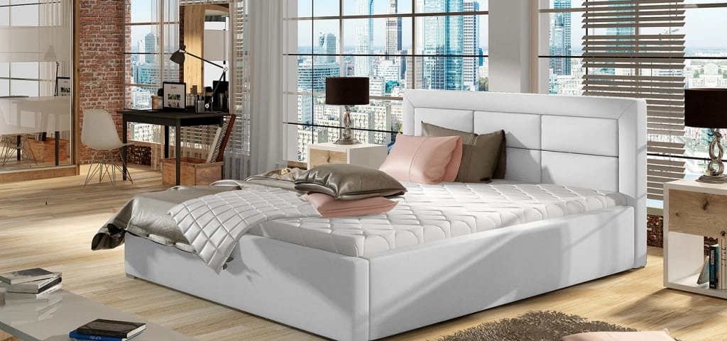 Rosano Upholstered Bed With Container 200x200 cm