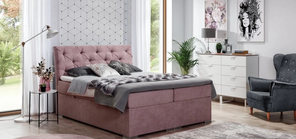 Balvin Continental Bed With Container 180x200cm