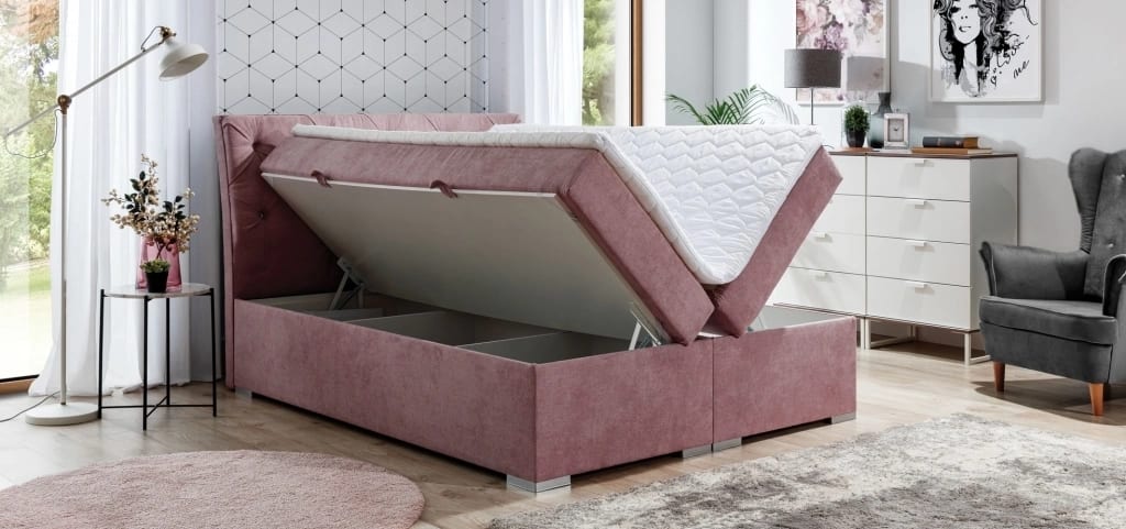 Balvin Continental Bed With Container 160x200cm