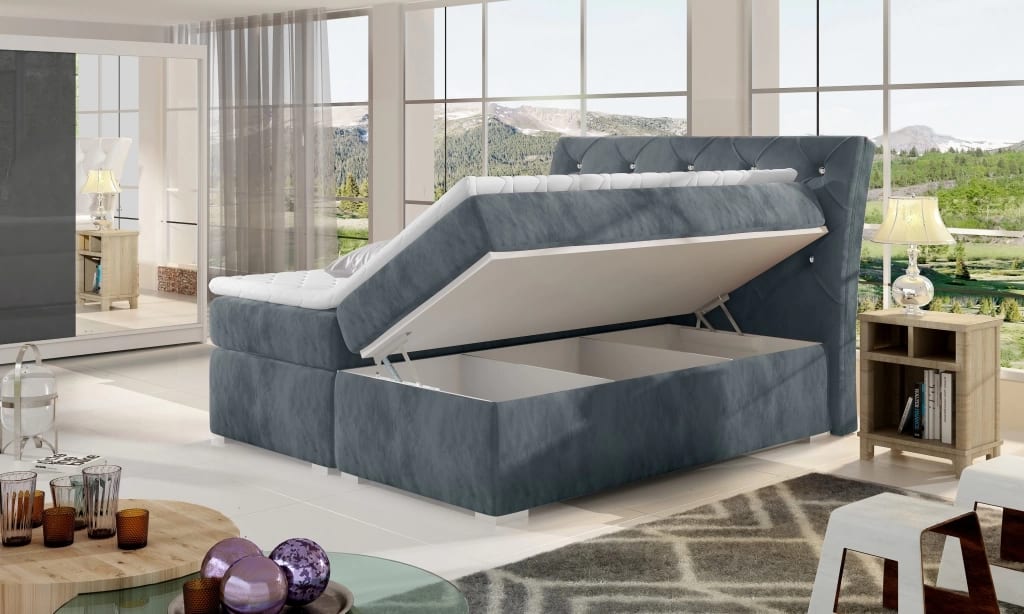 Balvin Continental Bed With Container 160x200cm