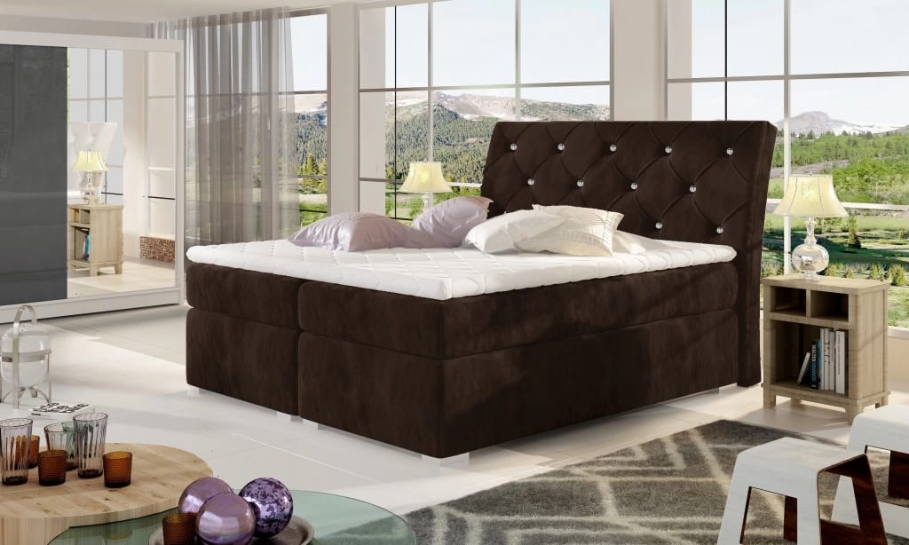 Balvin Continental Bed With Container 140x200cm