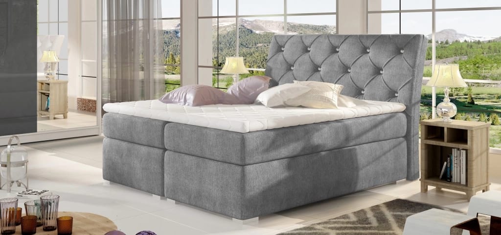 Balvin Continental Bed With Container 180x200cm