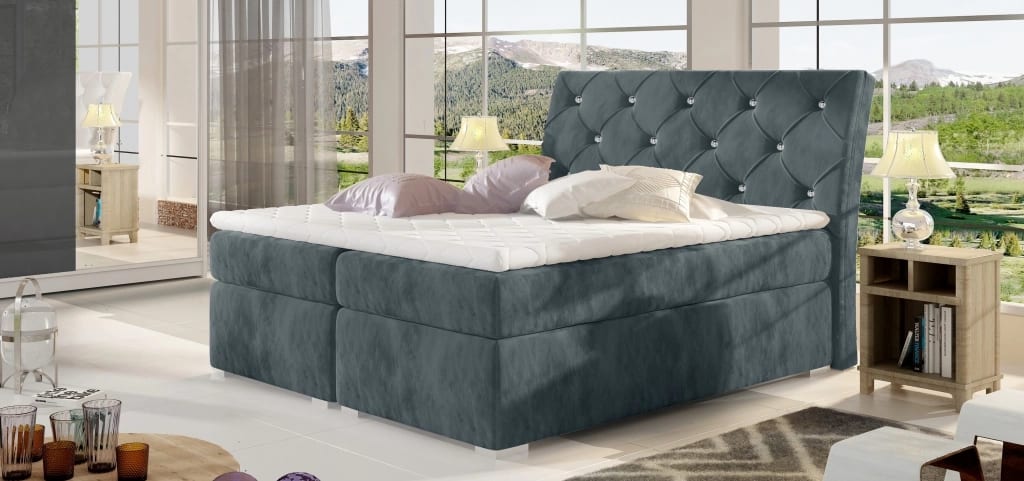 Balvin Continental Bed With Container 140x200cm