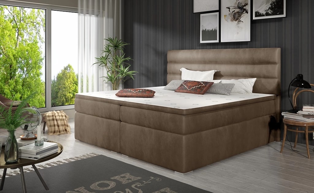 Softy Continental Bed With Container 180x200cm