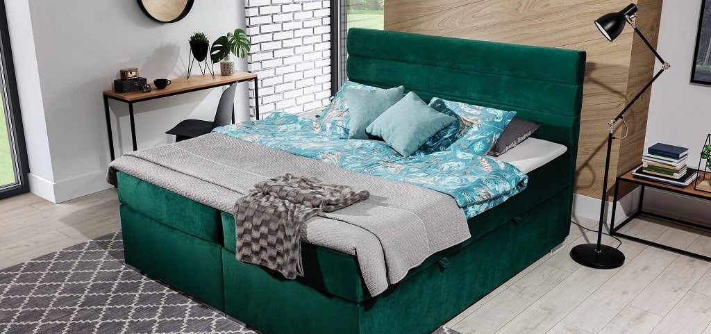 Softy Continental Bed With Container 180x200cm