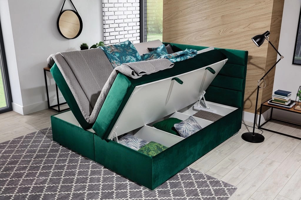 Softy Continental Bed With Container 180x200cm