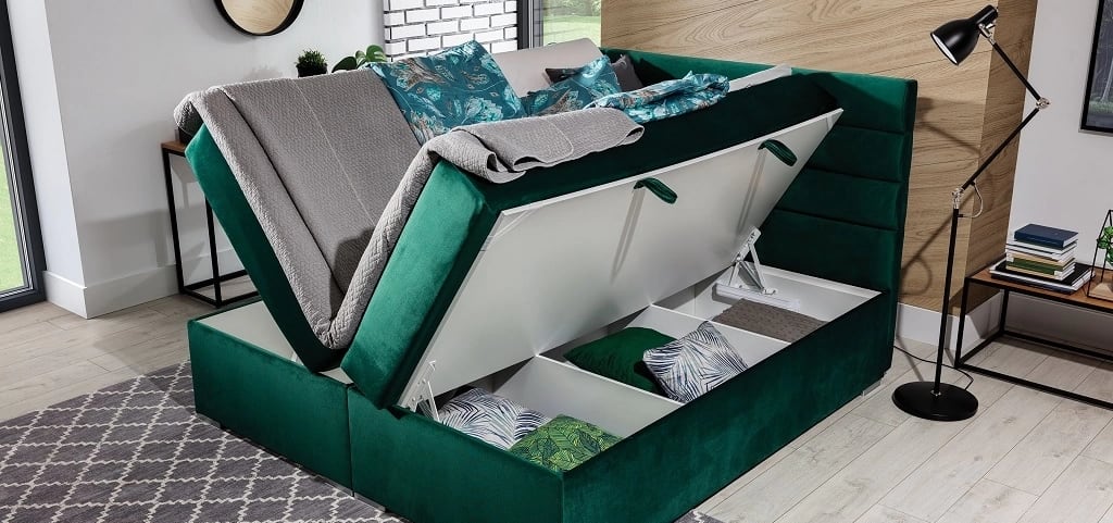 Softy Continental Bed With Container 160x200cm