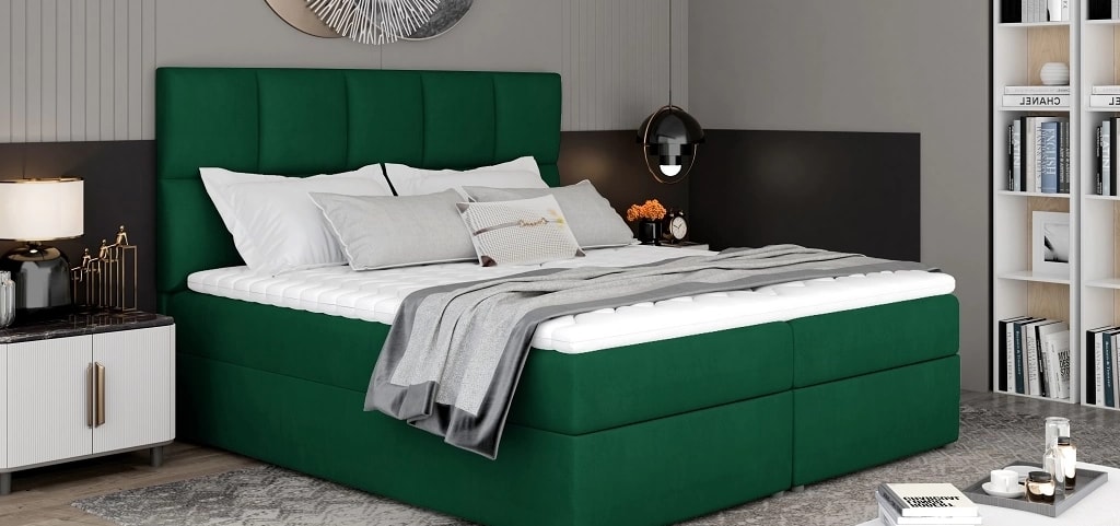 Glossy Continental Bed With Container 140x200cm