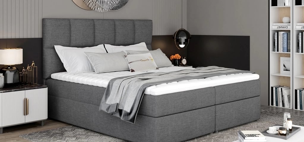 Glossy Continental Bed With Container 140x200cm