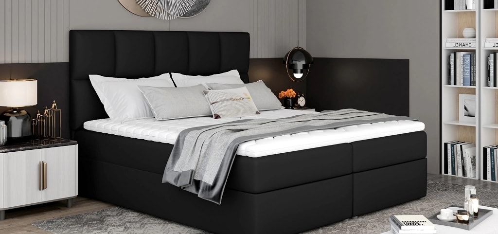 Glossy Continental Bed With Container 140x200cm