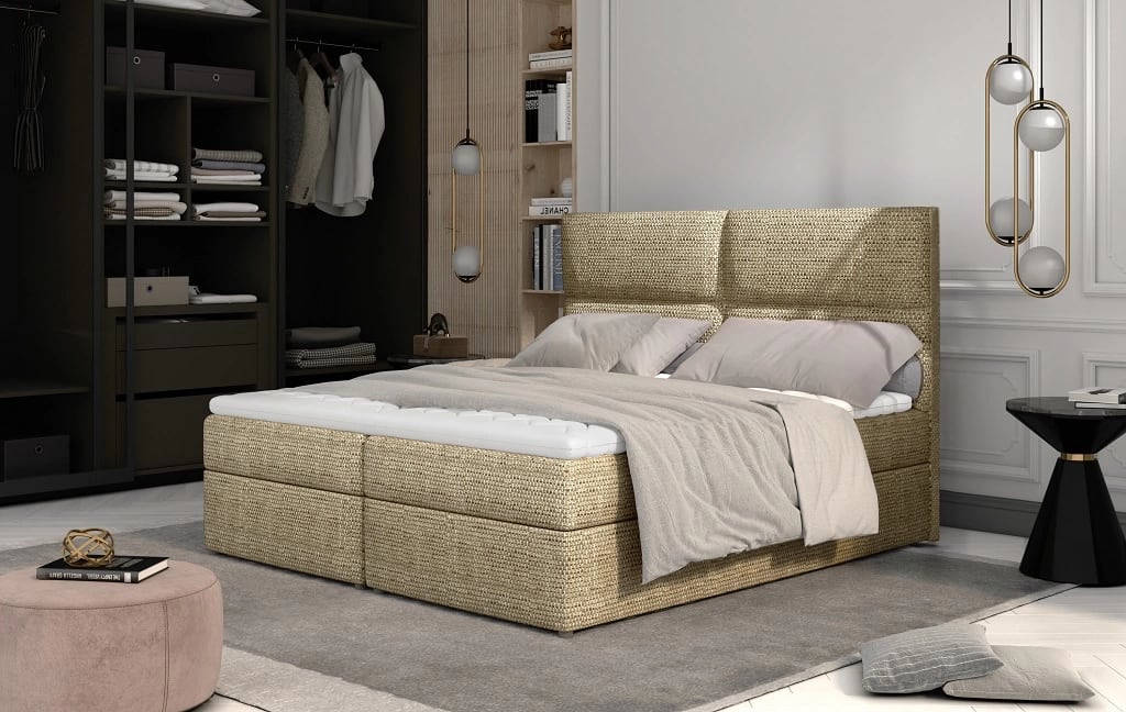 Amber Continental Bed With Container 140x200