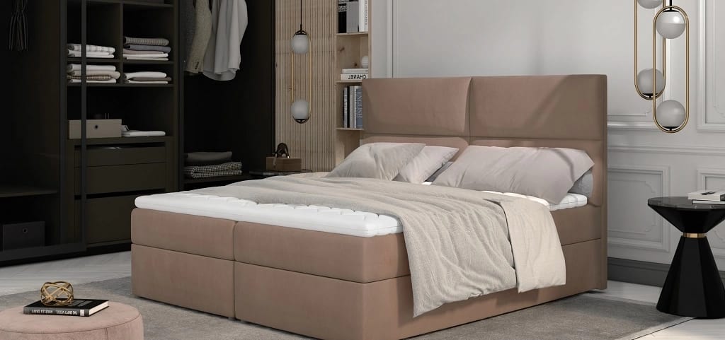 Amber Continental Bed With Container 160x200