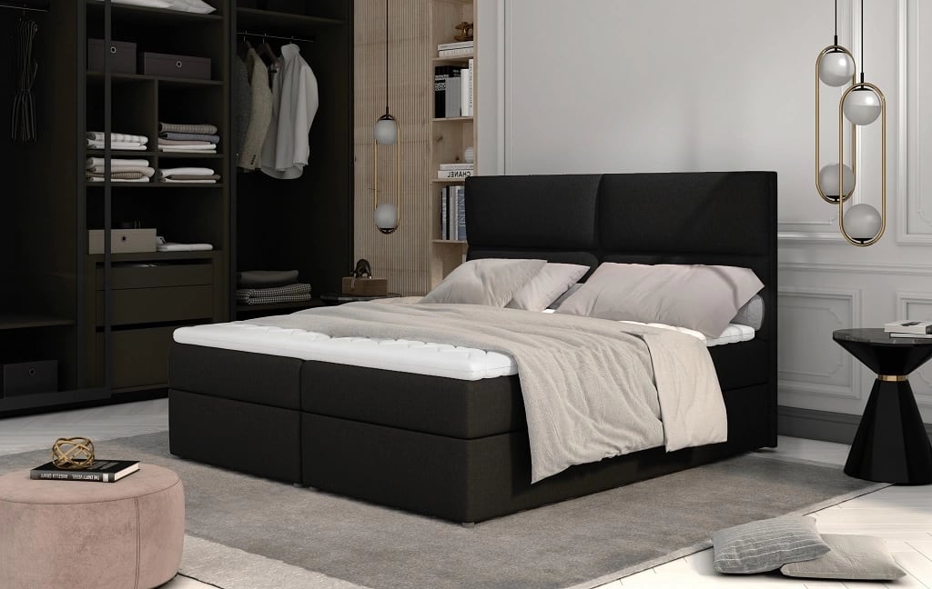 Amber Continental Bed With Container 140x200