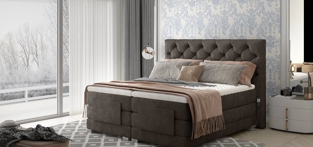 Continental Bed With Electric Adjustment Clover 160x200cm 
