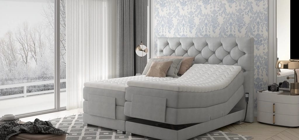 Continental Bed With Electric Adjustment Clover 160x200cm 