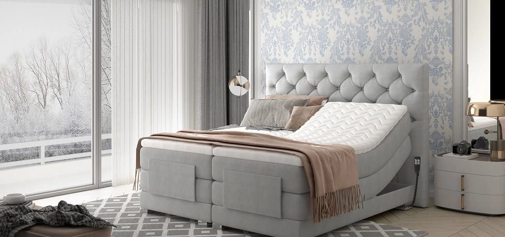 Continental Bed With Electric Adjustment Clover 160x200cm Poznaj