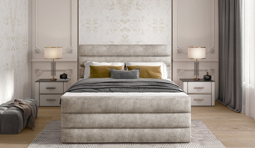 Cande Continental Bed With Container 180x200