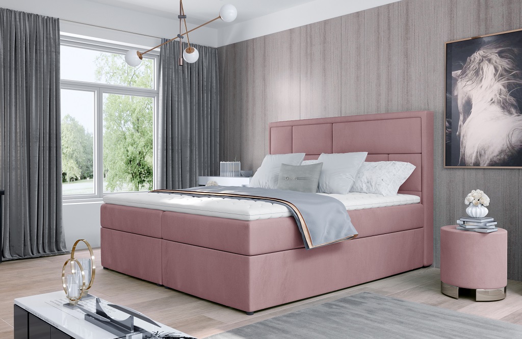 Meron Continental Bed With Container 180x200cm