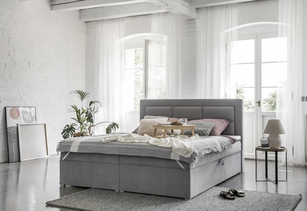 Vivre Continental Bed With Container 160x200cm