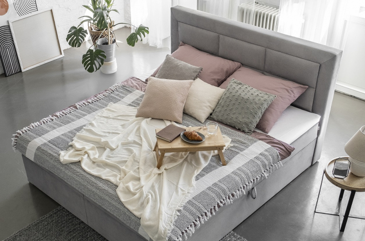 Vivre Continental Bed With Container 160x200cm