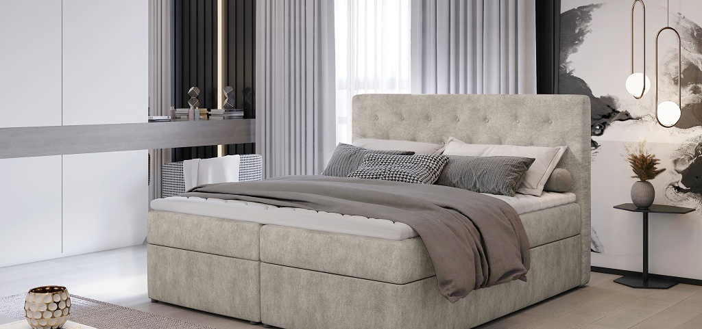 Loree Continental Bed With Container 180x200cm