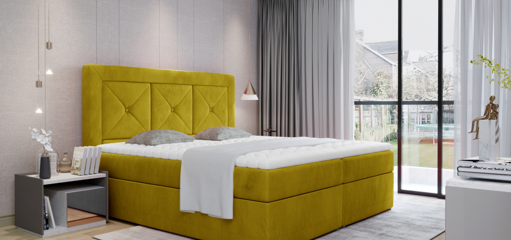 Idris Continental Bed With Container 160x200cm