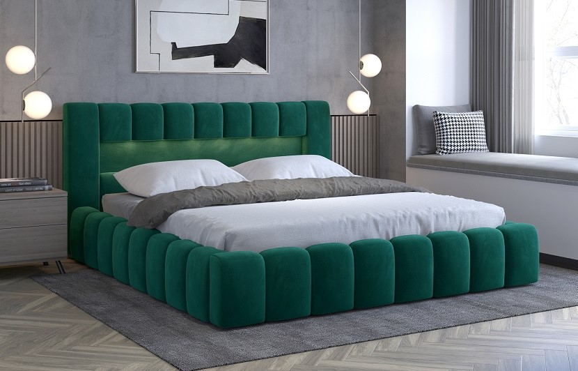 Lamica Upholstered Bed With Container 140x200