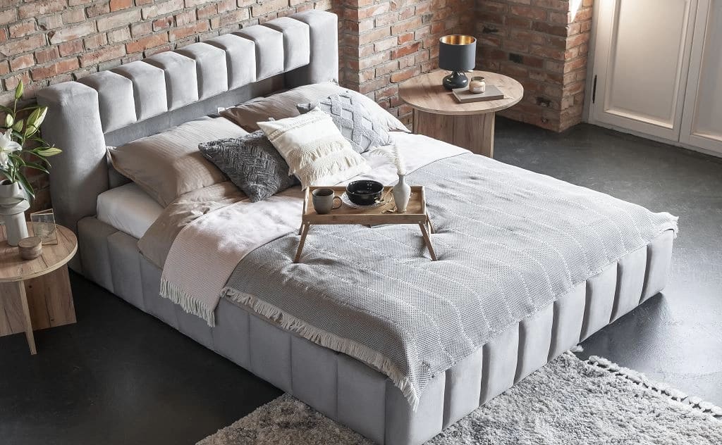 Lamica Upholstered Bed With Container 180x200