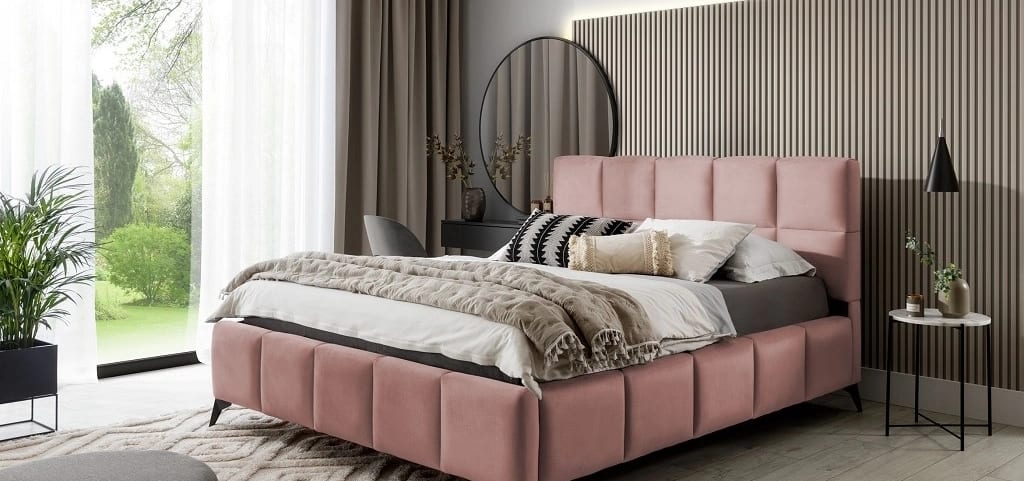 Mist Upholstered Bed With Container 180x200 cm